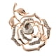 thumbnail image 4 of Mujeres corazón Rhinestone flor broche Pin boda nupcial bufanda titular joyería Claro, 4 of 6