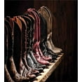 thumbnail image 3 of Western Duvet Cover Set, Photograph of Various Type of Rodeo Cowgirl Leather Boots Image Art Western Fashion, Decorative 2 Piece Bedding Set with 1 Pillow Shams, Twin Size, Brown, by Ambesonne, 3 of 3
