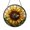 Stained Glass 5.9 Inch, variant on Floral Bee Stained Glass Style Panel – Decorative Window
