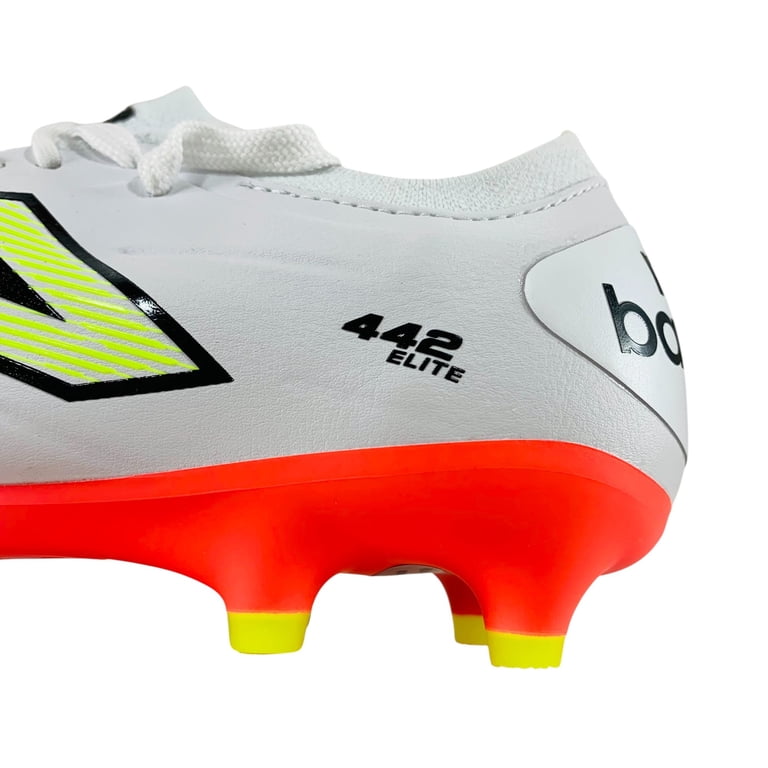 New Balance 442 Elite FG v2 White Men\'s Wide 2E Soccer Cleats MS41FEB2 $_57.JPG?set_id=880000500F main image 3
