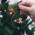 thumbnail image 5 of WIRESTER Large 3 inch Acrylic Ready to Hang Ornament, Hanging Ornaments for Christmas Tree Holidays Party Home Office Xmas Tree Decoration Gift - Basset Hound Dog Lying Down Looking Up, 5 of 6