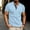 Sky Blue, variant on Titcea Mens Shirts Solid Color Stand Collar Buttons Shirt with Pockets Loose Comfortable Outdoor Workout Casual T-shirts(S-3XL)for Summer Vacation