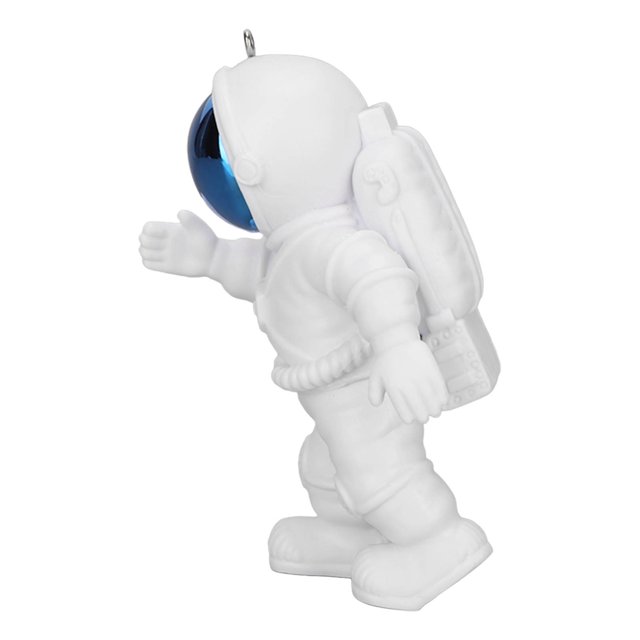 Aquarium Floating Decorations, Adjustable Position Monitor Water Speed Cute Look Safe Fish Astronaut Ornaments With Ball Rope For Freshwater Blue ,Silver ,Golden