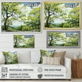 thumbnail image 4 of Designart "Green Tree Sycamore Charm I" Tree Sycamore Floater Framed Canvas Wall Art, 4 of 7