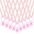 thumbnail image 1 of 36 piezas de chupete de baby shower para niñas, chupetes de acrílico para bebés, s de fiesta, chupetes de plástico para baby shower, juego de lindos chupetes para deción de mesa de fiesta (rosa), 1 of 5