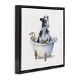 thumbnail image 2 of Stupell Industries Eclectic Dairy Cow in Bathtub Black Floating Frame Canvas Art, 18 x 18, by Donna Brooks, 2 of 7