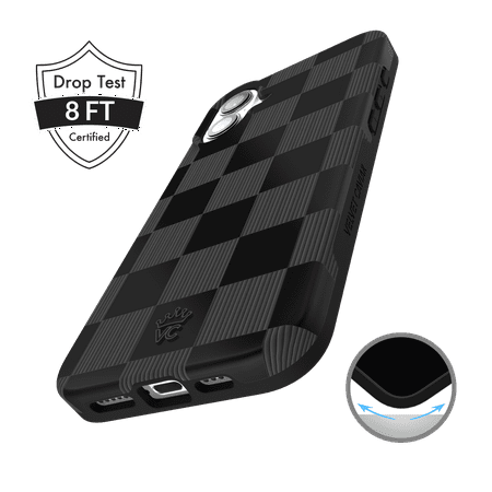 Velvet Caviar - Magsafe Case for Apple iPhone 16 - Noir Vibe Checkered