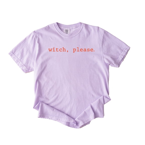 Witch, Please Typewriter - Women's Garment Dyed Graphic T-Shirt