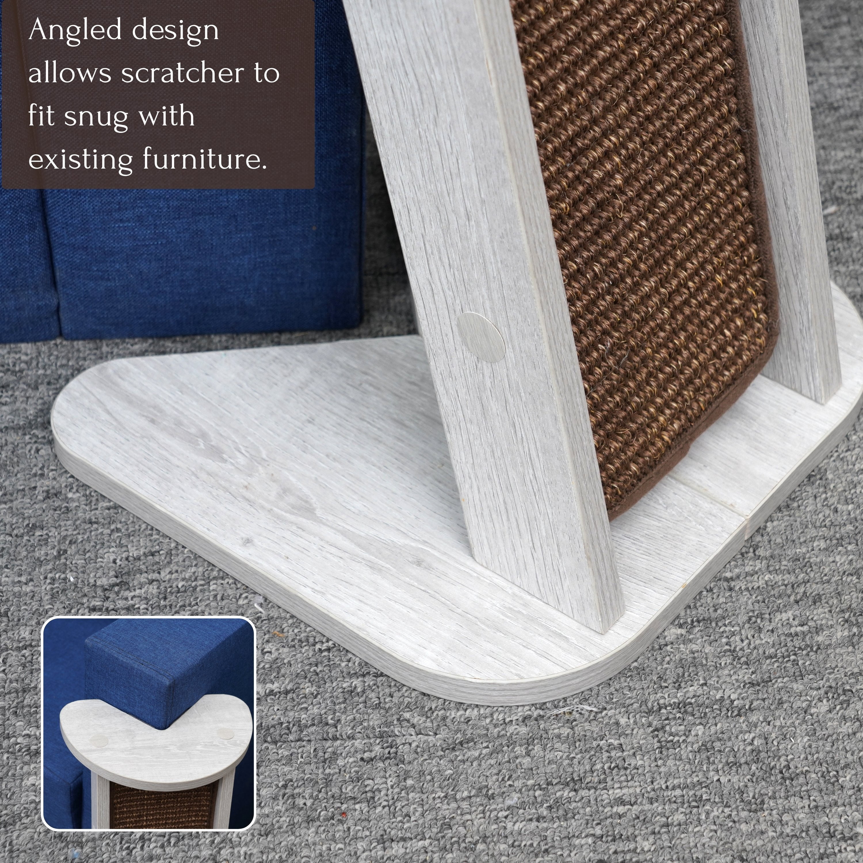 Petpals 22.5" *2 Pieces Furniture Protector Cat Scratching Post Made of Laminated Wood Board