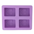 thumbnail image 2 of Fyearfly 2PCS Silicone Chocolate Molds Tree Shaped Rectangle 4 Hole Ice Lattice Mold Chocolate Cake Molding for Jelly Pudding Candy Caking Making Tools, 2 of 8
