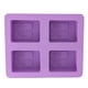 thumbnail image 1 of Molde de silicona para pasteles, 2 piezas, rectángulo en forma de árbol, molde de celosía de hielo de silicona, molde con orificio para árbol, durabilidad extendida, 1 of 9