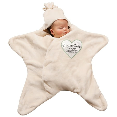 UPC: 0664843195295 | Collections Etc Pavilion Gift Company Blanket Sweet Baby I Wished On A Star Newborn Swaddle