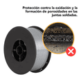 thumbnail image 3 of Kit 3 Rollos Microalambre Bloosom  Soldar 1kg 1.00mm Fluxcore Sin Gas Gris, 3 of 4