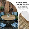 thumbnail image 2 of Light Brown Wood Grain Round Tablecloth for 36-44 Inch Tables,Fitted Table Cover with Elastic Edge,Western Farmhouse Barn Door Waterproof Outdoor Table Cloth Protector for Patio Garden Dinner Picnic, 2 of 9