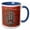 Blue/White, variant on 3drose, San Miguel De Allende, Mexico. Colorful Buildings and Windows, 11oz Two-tone Yellow Mug