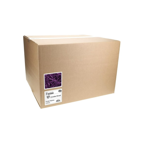 Essentials by Leisure Arts Crinkle Shred Bag, Purple Majesty, 2oz Shredded Paper Filler, Crinkle Cut Paper Shred Filler, Box Filler, Shredded Paper for Gift Box, Paper Crinkle Filler, Box Filling