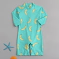thumbnail image 2 of Zshosam Infant Swimsuit Girl Bathing Suit Girls Swimsuit One Piece Swim Suits Long Sleeve UPF 50+ Rash Guard Swimwear Size 3T 4T,(Mint Green 3-4 Years), 2 of 8