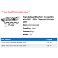 thumbnail image 2 of Right Exhaust Manifold - Compatible with 2002 - 2004 Chevy Silverado 2500 2003, 2 of 2