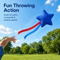thumbnail image 5 of Star-Shaped Canvas Bean Bag Toss Prop With Rope Tails, Quartz Sand Filled Target Toss Game for Outdoor Games, Blue, 5 of 6