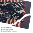 thumbnail image 3 of Rateoe Patriotic Bulldog Art Pattern Wooden Picture Puzzle ,1000 Piece Jigsaw Puzzle ,Family Fun Puzzle, Home Décor Puzzle, Gift Puzzle(Vertical style), 3 of 9