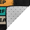 thumbnail image 2 of DouZhe Tapis de Zone Motif Été Manger Dormir Surf Répéter Antidérapant Lavable en Machine, Style Tapis Paillasson, 63x48 Pouces, 2 of 6