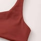 thumbnail image 5 of Traje de baño para mujer, bikini de dos piezas con soporte de acero y hombros divididos de color liso para mujer, trajes de baño para mujer, 5 of 7