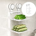 thumbnail image 1 of Tong Suction Cup Prep Rack | Kitchen Food Prep Organizer | Functional Storage Shelf & Serving Tray, 1 of 6