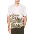 thumbnail image 1 of Camisa con Botones para hombre Perry Ellis diseño de palmeras color blanco XXL, 1 of 1