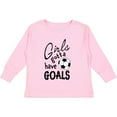 thumbnail image 3 of Inktastic Girls Gotta Have Goals Soccer Girls Long Sleeve Toddler T-Shirt, 3 of 5