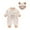 Beige, variant on Uaswgudfs Infant Toddler Jumpsuit Baby Bear Print Winter Warm Cotton Onesie Cute Boys Girls Outfits Set with Hat 3M-3T