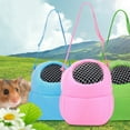 thumbnail image 4 of Bolsa de transporte para mascotas, hamsters, portátil, transpirable, con bandolera para mascotas pequeñas, erizos, azúcar, ardillas, conejos Xemadio 220901-6, 4 of 9