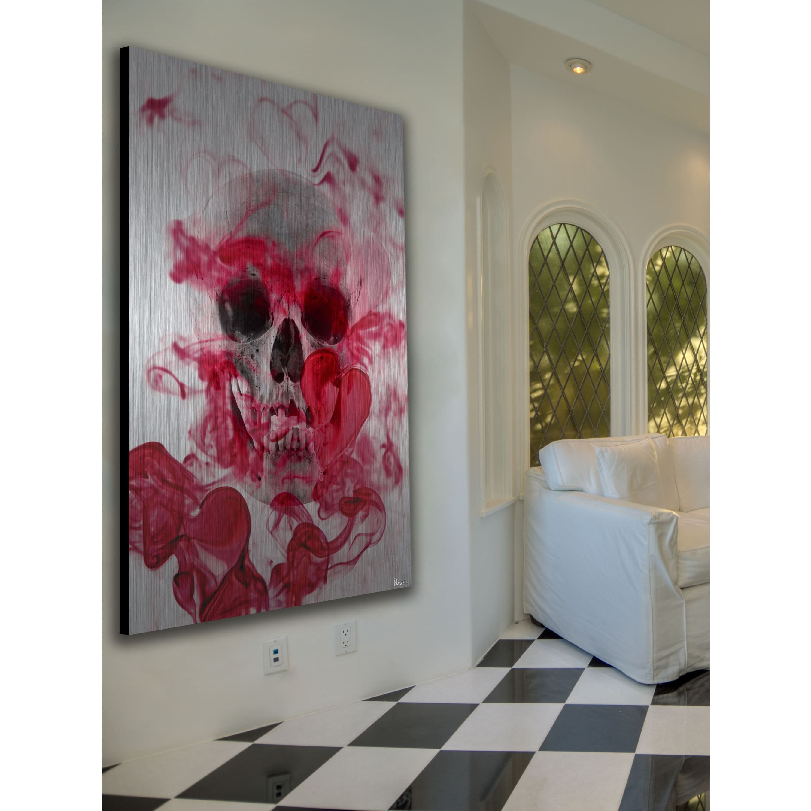 Parvez Taj Skull 2 Metal Wall Art