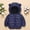 Dark Blue, variant on Toddler Winter Coat for Boys Kids Puffer Jacket Zipper Long Sleeve Lightweight Windproof Jacket Outwear Hooded Jackets Toddler Girl Winter Clothes 18-24 Months