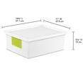 thumbnail image 4 of Sterilite 10.2 Qt. ID Box White Case of 6, 4 of 4