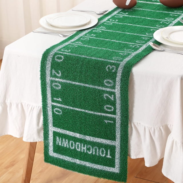 Campo de fútbol Table Runner Knitgrip de 40 x 150 cm para fiestas de fútbol