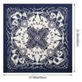 thumbnail image 3 of Jiibva Bandanas 1pc Cowboy Headband Print Neckwear Neckerchief Cycling, Square Neck Head Scarf Handkerchiefs, Wrap Scarf Wristband for Men Women, 3 of 7