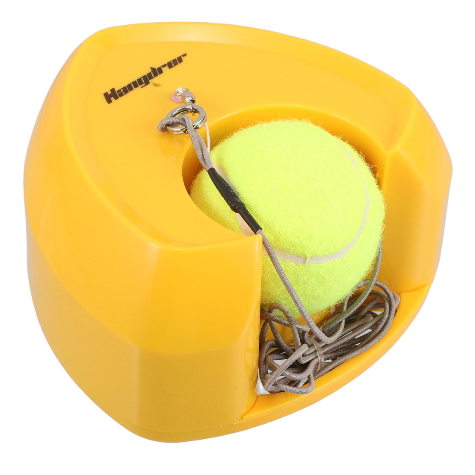 RENACLIPY Portable Yellow Tennis Rebounder with High Base for Effective Training and Practice Sessions