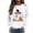 White, variant on HAIJIE Women Crew‑Neck Pullover Top, Long‑Sleeve Halloween Graphic Print Sweatshirt, Casual Wear For Halloween Christmas Fall Winter Holiday Assemblies (Black,L)
