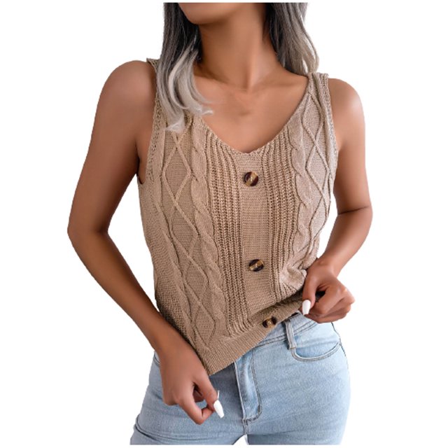 Birdeem Womens Sexy Solid Color V-Neck Shirt with Exposed Button Button Top