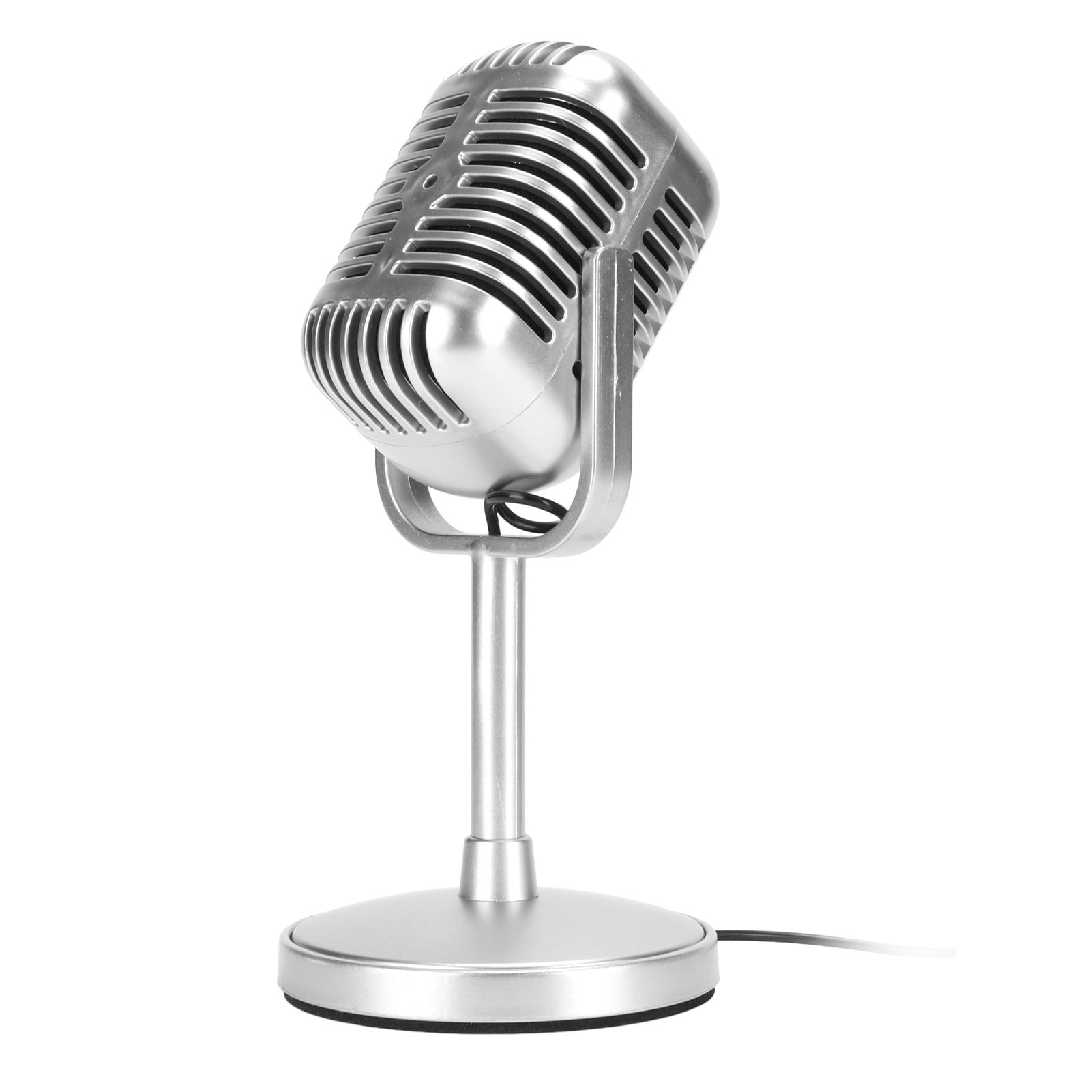 Retro Mic, Vintage Microphone Wired  Angle Clear Sound Lightweight  For Studio Recording
