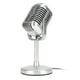 thumbnail image 4 of Micrófono vintage con sonido nítido, ángulo ajustable, enchufable y con cable, micrófono de condensador retro para karaoke, estudio de escenario, 4 of 15