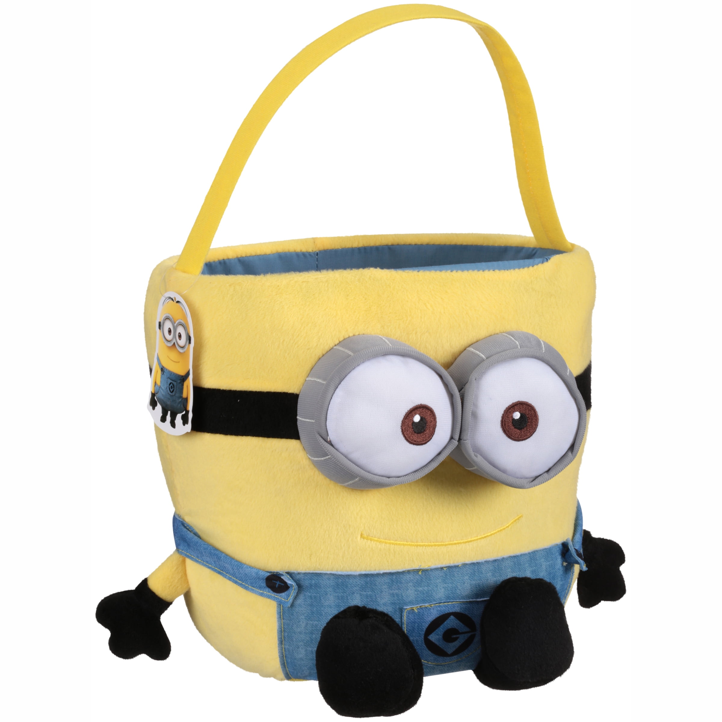Easter Halloween Despicable Me Minion Yellow Blue Large Reversible Tote Basket 
