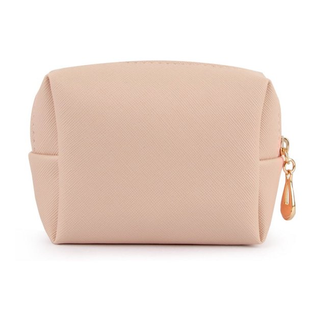 Bolsa de cosméticos para mujer, de poliuretano, portátil, cuadrada, impermeable, bonita bolsa de viaje para guardar artículos de aseo