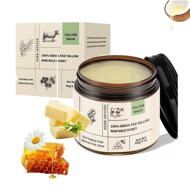 Crema hidratante para el cuidado de la piel Lynmalrity Tallow Honey Balm 60 ml