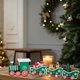 thumbnail image 5 of Decoraciones navideñas, adornos navideños, regalos navideños Juego de decoración navideña de escritorio con figuras de tren de madera Adornos de madera, 5 of 7