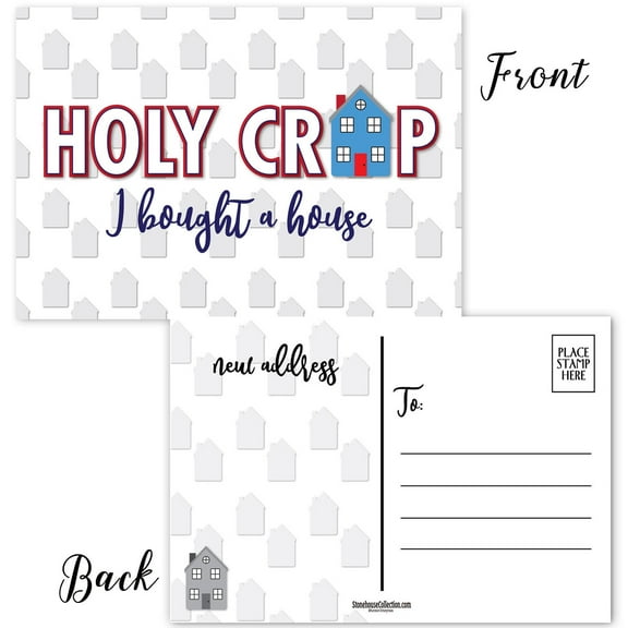 I Bought A New House! - New Home Address Postcards - Change of Address Cards