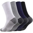 thumbnail image 3 of 5 Pairs Men's Cotton Performance Athletic Crew Extra Heavy Cushion Socks, 3 of 8