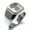 Silver, variant on Stainless Steel Demeter Greek Goddess of Agriculture Engraved Square Flat Top Biker Style Polished Signet Ring