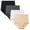 Black/Dark Grey/Beige/White, variant on Women's Cotton Stretch Full Coverage Briefs, Multicolor 4-Pack