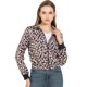 thumbnail image 1 of Allegra K Chaqueta Bomber Corta Floral Cuello Vuelto Cremallera Dobladillo Elástico Para Mujer Negro L Unique Bargains chaqueta, 1 of 6